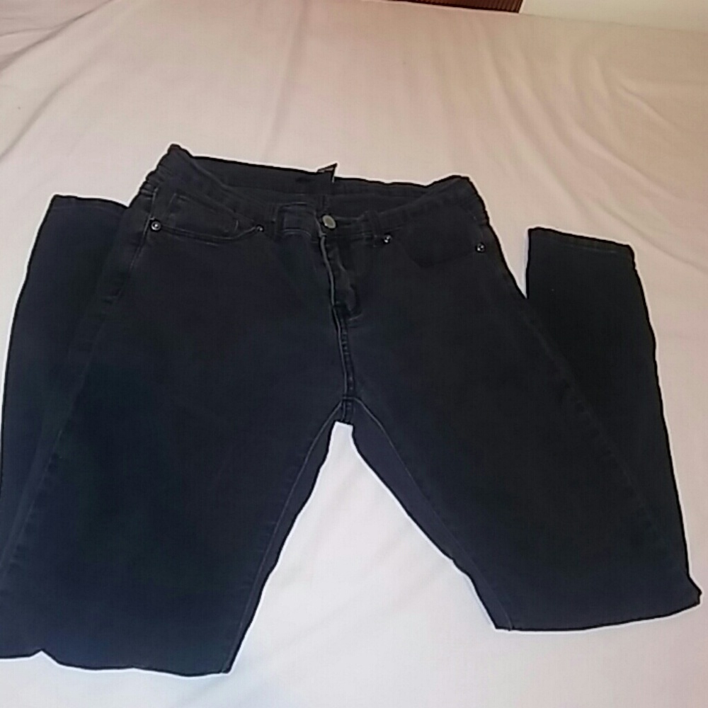 Black denim pants